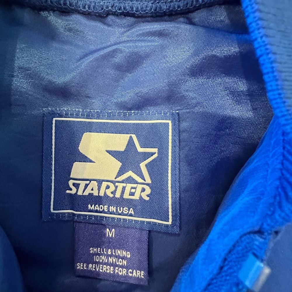 Vintage Starter Pullover Jacket Ribbed Collar Ico… - image 7